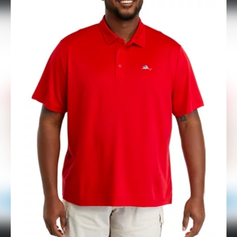 Ocean & Coast Reddish Orange Moisture Wicking Polo Shirt Size Men's XL